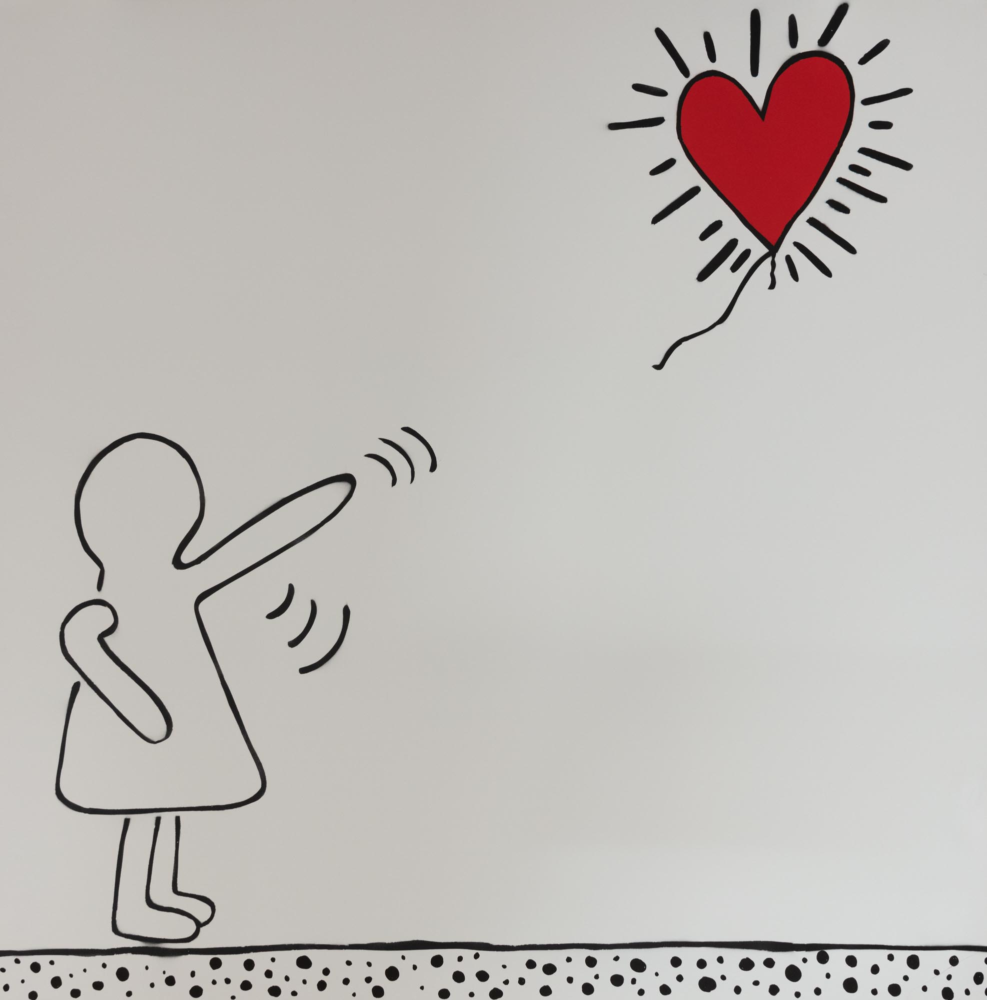 Karl Striker (British, b.1978), Banksy on Haring