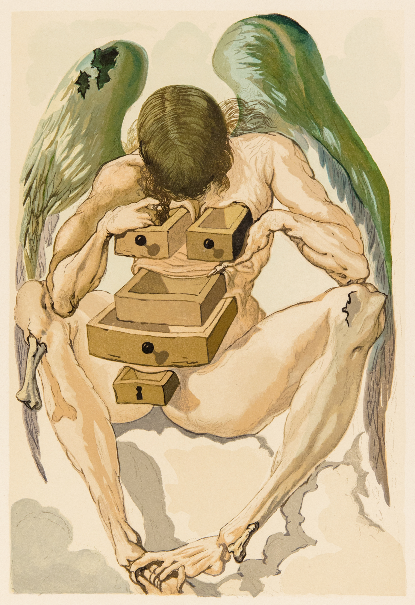 Salvador Dali (Spanish, 1904-1989)The Fallen Angel